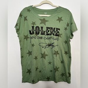 GAP Green Star Print Women's Top. Size XL